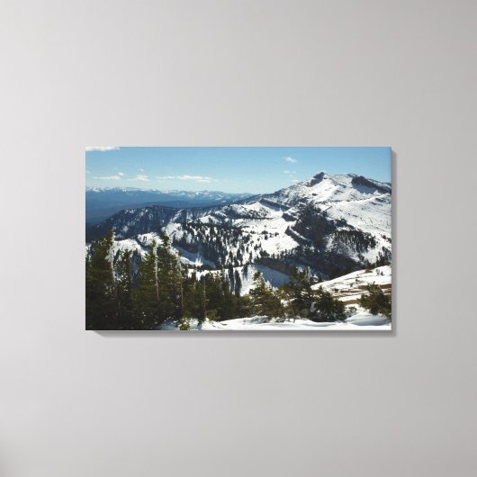 Snowy Peaks van Grand Teton Mountains II Foto Canvas Afdruk (Voorkant)