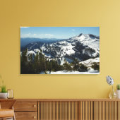 Snowy Peaks van Grand Teton Mountains II Foto Canvas Afdruk (Insitu (Woonkamer))