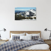 Snowy Peaks van Grand Teton Mountains II Foto Canvas Afdruk (Insitu (Slaapkamer))