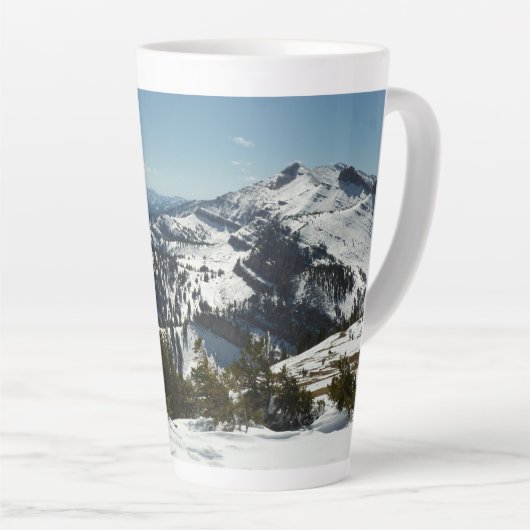 Snowy Peaks van Grand Teton Mountains II Foto Latte Mok (Rechterhoek)