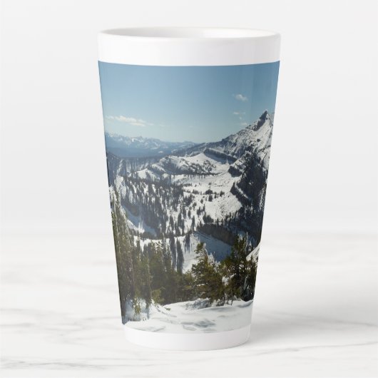 Snowy Peaks van Grand Teton Mountains II Foto Latte Mok (Voorkant)
