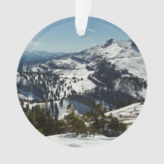 Snowy Peaks van Grand Teton Mountains II Foto Ornament (voorkant)