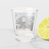 Snowy Peaks van Grand Teton Mountains II Foto Shot Glas (Achterkant)