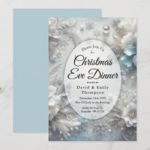 Snowy Petals in Frozen Bloom Kerstavond Diner