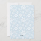 Snowy Photobooth Hanukkah Foto Collage Kaart (Achterkant)