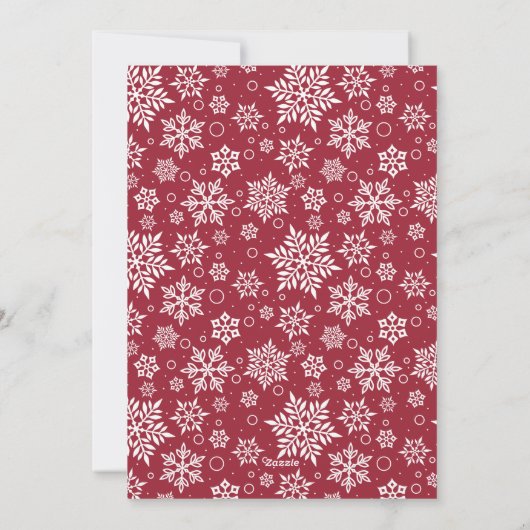 Snowy Photobooth Holiday Photo Collage Card Feestdagenkaart (Achterkant)