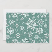 Snowy Photobooth Holiday Photo Collage Card Feestdagenkaart (Achterkant)