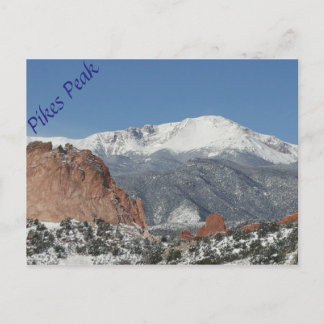 Snowy Pikes Peak briefkaart