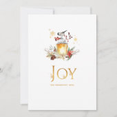 Snowy Pine and Spruce Christmas Fotocollage Feestdagenkaart (Voorkant)