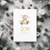 Snowy Pine and Spruce Christmas Fotocollage Feestdagenkaart