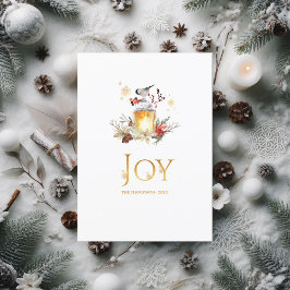 Snowy Pine and Spruce Christmas Fotocollage Feestdagenkaart