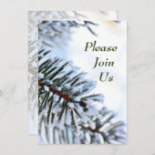 Snowy Pine Branch Kaart (Voorkant / Achterkant)