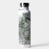 Snowy Pine Branch Winter Nature Photography Waterfles (Rechts)