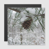 Snowy Pine Branch Winter Natuur (Voorkant / Achterkant)