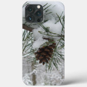 Snowy Pine Branch Winter Natuur Case-Mate iPhone Case (Achterkant)