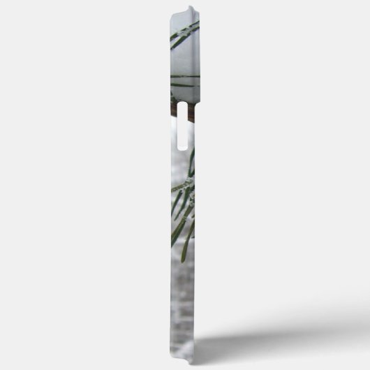 Snowy Pine Branch Winter Natuur Case-Mate iPhone Case (Achterkant / Rechts)