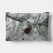 Snowy Pine Branch Winter Natuur Etui (Voorkant)