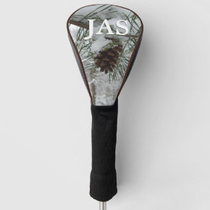 Snowy Pine Branch Winter Natuur Golfheadcover