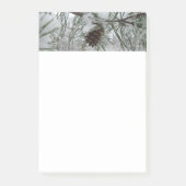 Snowy Pine Branch Winter Natuur Post-it® Notes (Voorkant)