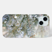 Snowy Pine Branches Winter Holiday Case-Mate iPhone Case (Achterkant (horizontaal))