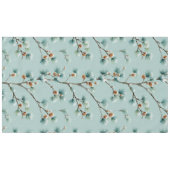 Snowy Pine Branches Winter Patroon Fleece Deken Tafelkleed (Voorkant (Horizontaal))