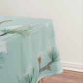 Snowy Pine Branches Winter Patroon Fleece Deken Tafelkleed (Voorbeeld)