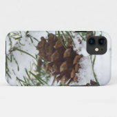 Snowy Pine Cone I Winter Natuur Foto Case-Mate iPhone Case (Achterkant (horizontaal))
