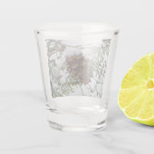 Snowy Pine Cone I Winter Natuur Foto Shot Glas (Achterkant)