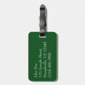 Snowy Pine Cone II Winter Natuur Fotografie Bagagelabel (Achterkant verticaal)