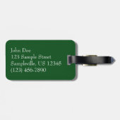 Snowy Pine Cone II Winter Natuur Fotografie Bagagelabel (Achterkant horizontaal)