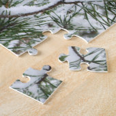 Snowy Pine Cone II Winter Natuur Fotografie Legpuzzel (Zijkant)