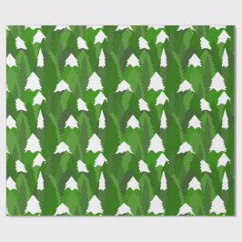 Snowy Pine Forest Cadeaupapier