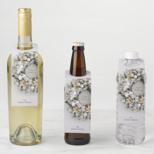 Snowy Pine Kerstmis Flessenhanger