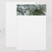 Snowy Pine Needles Winter Natuur Briefpapier (Voorkant / Achterkant)