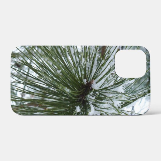 Snowy Pine Needles Winter Natuur Case-Mate iPhone Case (Achterkant (horizontaal))