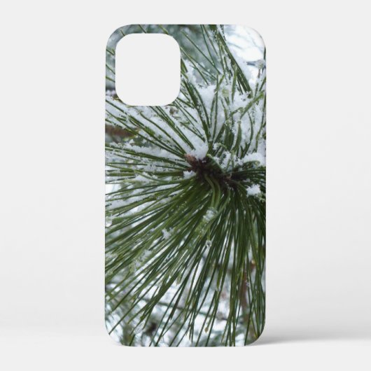 Snowy Pine Needles Winter Natuur Case-Mate iPhone Case (Achterkant)