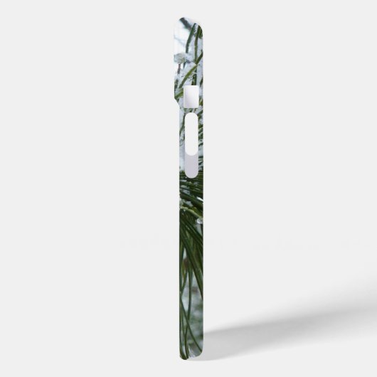 Snowy Pine Needles Winter Natuur Case-Mate iPhone Case (Achterkant / Links)