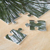 Snowy Pine Needles Winter Natuur Legpuzzel (Zijkant)