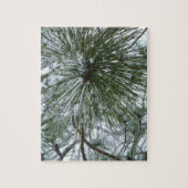 Snowy Pine Needles Winter Natuur Legpuzzel (Verticaal)