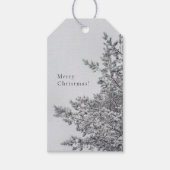 Snowy Pine, Scandinavian Christmas aesthetic Cadeaulabel (Voorkant)
