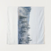 Snowy Pine Trees Dream 1 Wandkleed (Voorkant (horizontaal))