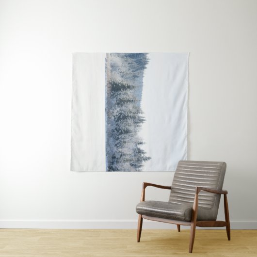 Snowy Pine Trees Dream 1 Wandkleed (In Situ (horizontaal))