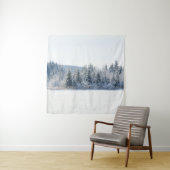 Snowy Pine Trees Dream 1 Wandkleed (In situ)