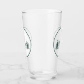 Snowy Pine Trees Pint Glass Glas (Rechts)