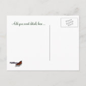 Snowy Pinecone Save the Date Aankondigingskaart (Achterkant)