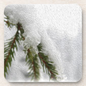 Snowy Pines Drankjes Onderzetter (Voorkant)