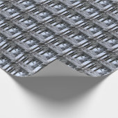 Snowy Pines in Blue Light - ECHO PRINT - Cadeaupapier (Hoek)