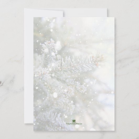 Snowy Pines Kerstfeestdagen (Achterkant)