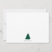 Snowy Pines kerstfoto Feestdagenkaart (Achterkant)