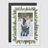 Snowy Pines magnetische fotokaart (Voorkant / Achterkant)